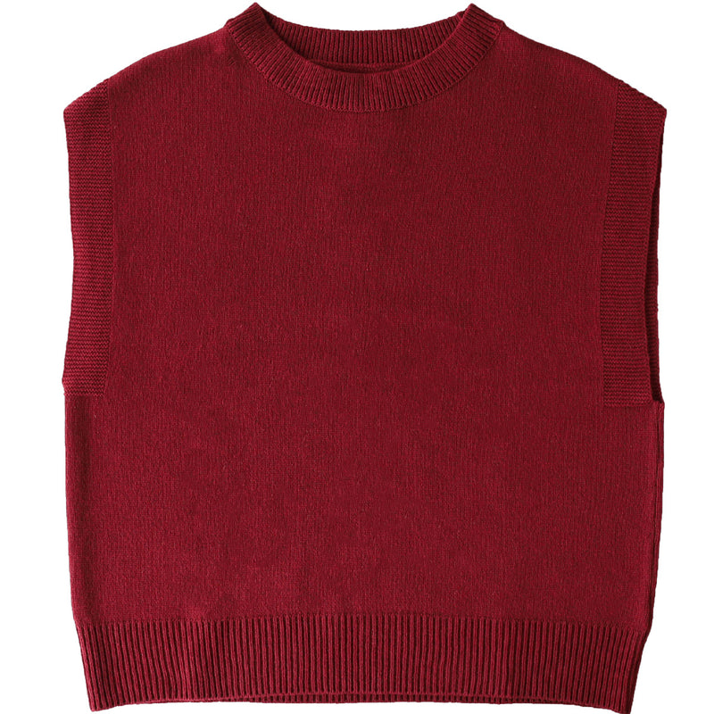 [3 Colors] SAIFUKU Loose-Fit Washable Wool Vest Women's [KR-01-23005-10] Gosen City, Niigata Prefecture, Gosen Knit Brand