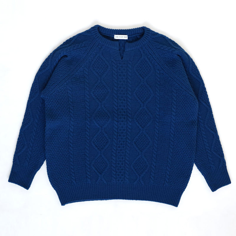 SAIFUKU(サイフク)226(つつむ) からだをつつむ アラン柄キーネックプルオーバー レディース フリーサイズ[KR-01-25005-00] 新潟県 五泉市 五泉ニット ブランド セーター