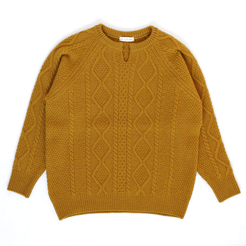 SAIFUKU(サイフク)226(つつむ) からだをつつむ アラン柄キーネックプルオーバー レディース フリーサイズ[KR-01-25005-00] 新潟県 五泉市 五泉ニット ブランド セーター