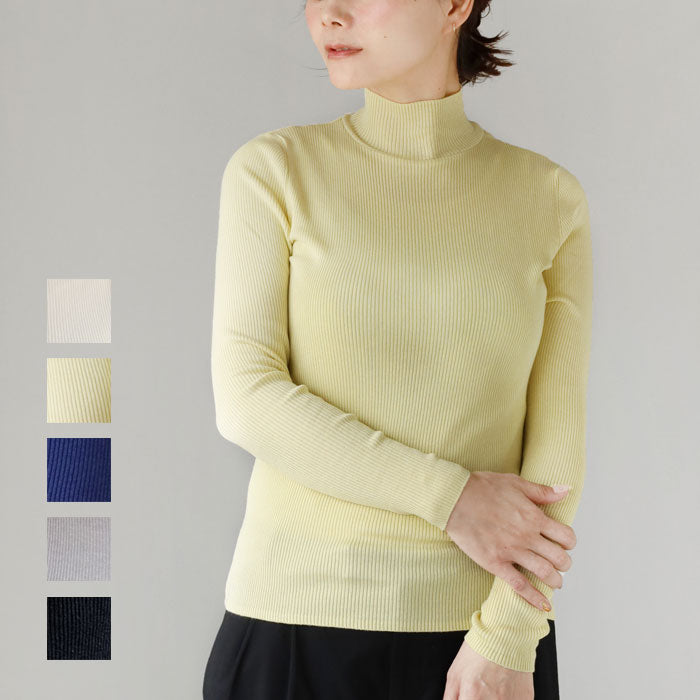 SAIFUKU(サイフク)226(つつむ) からだをつつむ リブ編みプルオーバー なめらかコットンシルク レディース フリーサイズ[KR-01-26001-12] 新潟県 五泉市 五泉ニット ブランド インナー 春 秋