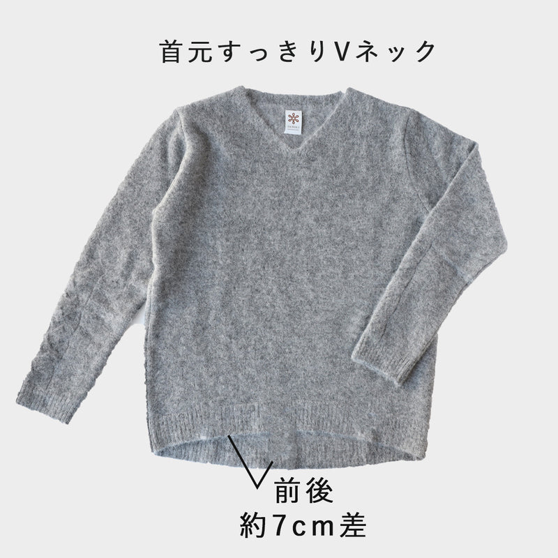 [3 Colors] SAIFUKU Smooth Alpaca Pullover, Cabled Cuffs, Women's [KR-01-26010-10], Gosen City, Niigata Prefecture, Gosen Knit Brand