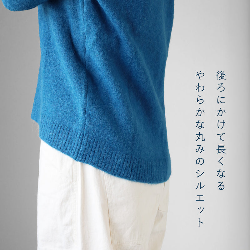 [3 Colors] SAIFUKU Smooth Alpaca Pullover, Cabled Cuffs, Women's [KR-01-26010-10], Gosen City, Niigata Prefecture, Gosen Knit Brand