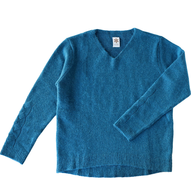 [3 Colors] SAIFUKU Smooth Alpaca Pullover, Cabled Cuffs, Women's [KR-01-26010-10], Gosen City, Niigata Prefecture, Gosen Knit Brand