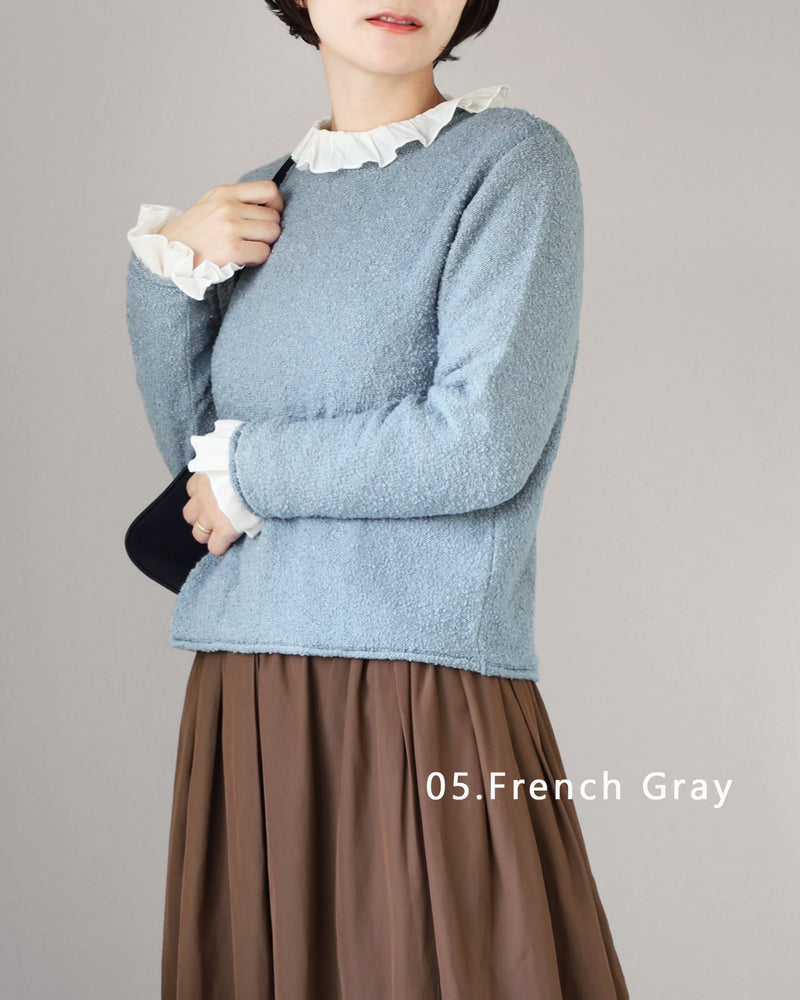 [5 Colors] SAIFUKU Soft & Fluffy Pullover, 100% Cotton, Women's [KR-01-26012-10], Gosen City, Niigata Prefecture, Gosen Knit Brand
