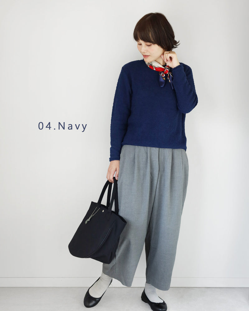 [5 Colors] SAIFUKU Soft & Fluffy Pullover, 100% Cotton, Women's [KR-01-26012-10], Gosen City, Niigata Prefecture, Gosen Knit Brand