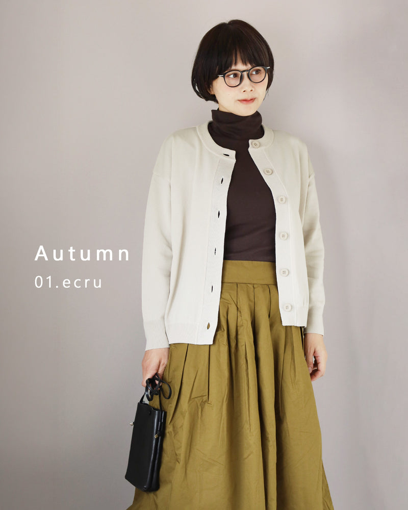 [5 Colors] SAIFUKU Three-Season Stretch Cardigan for Women [KR-01-26013-10] Gosen City, Niigata Prefecture - Gosen Knit Brand