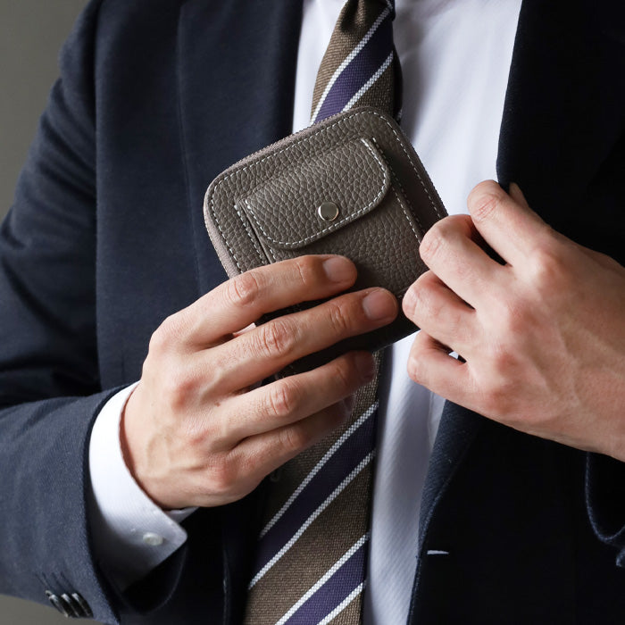 お値下げ中‼︎ 【新品・未使用品】M.U.L. キーケース グレージュ SMART MOVE! Type1 スマートキーケース SHRINK 東山の小径 (ベルベット