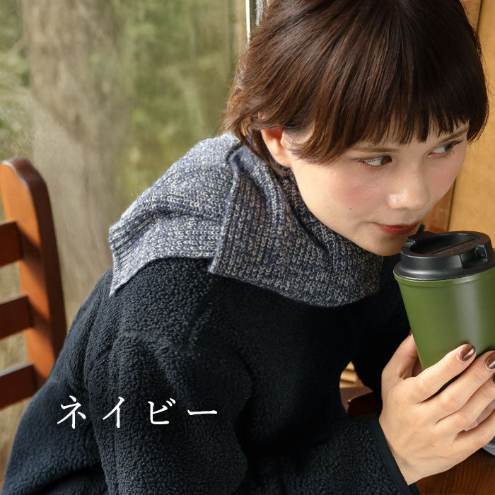 SAIFUKU (Saifuku) 226 (Tsumu) Neck Warmer Mini Scarf, Ribbed [KU-03-22001-00]  Gosen City, Niigata Prefecture, Gosen Knit Brand, Women's &amp; Men's, Wool, Short Scarf