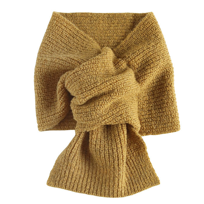 SAIFUKU (Saifuku) 226 (Tsumu) Neck Warmer Mini Scarf, Ribbed [KU-03-22001-00]  Gosen City, Niigata Prefecture, Gosen Knit Brand, Women's &amp; Men's, Wool, Short Scarf