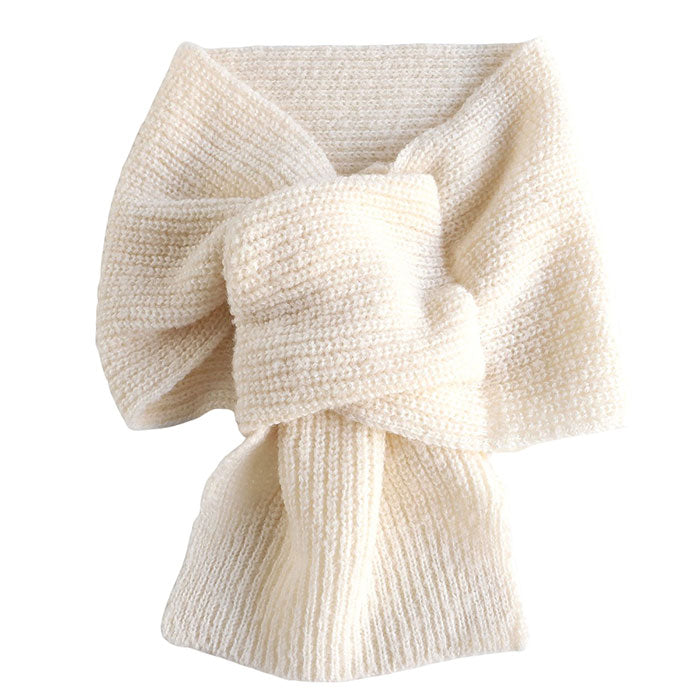 SAIFUKU (Saifuku) 226 (Tsumu) Neck Warmer Mini Scarf, Ribbed [KU