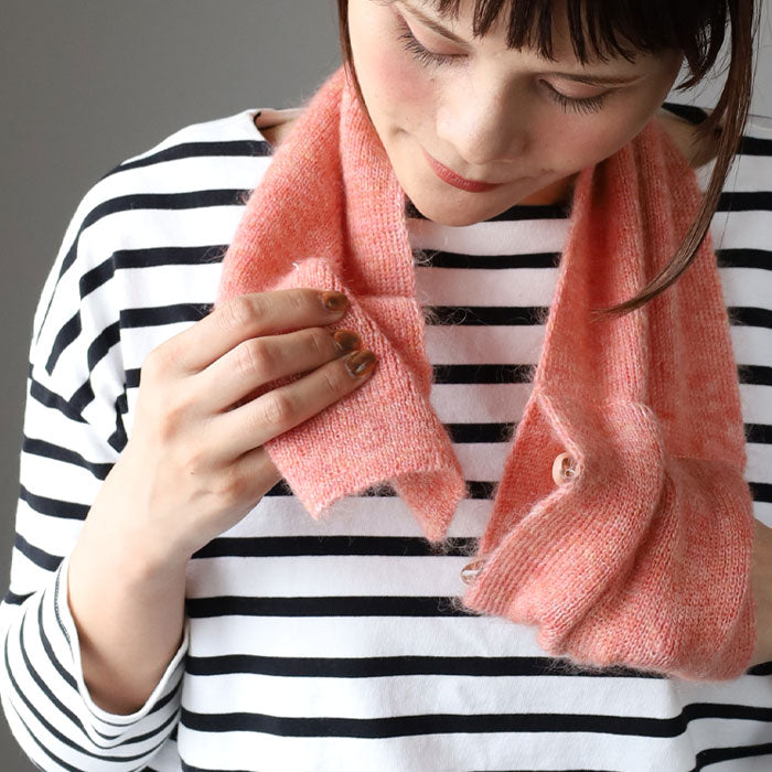 SAIFUKU(サイフク) 226(つつむ) くびをつつむ ミニマフラー やわらかモヘヤ [KU-03-23001-00] レディース メンズ ウール ショートマフラー 新潟県 五泉市 五泉ニット ブランド