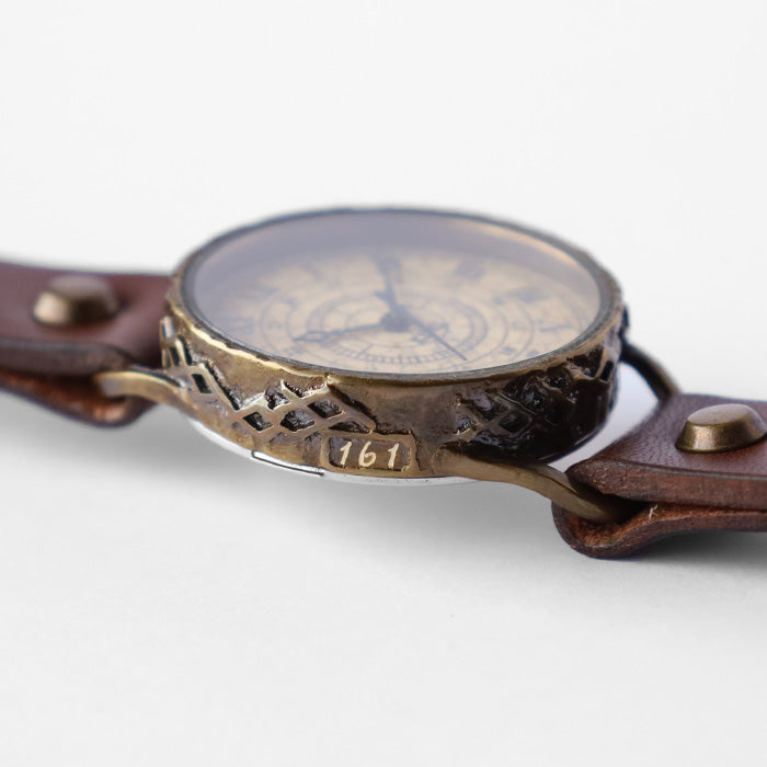 KINO Handmade Watch Classic Antique Roman Numeral M Size Brass [L-9]