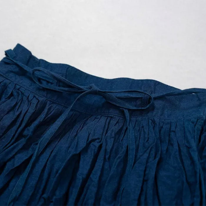 graphzero Farmers Skirt 5oz denim indigo, one-wash free size [La-FMST-0705] Okayama Kurashiki Kojima denim brand