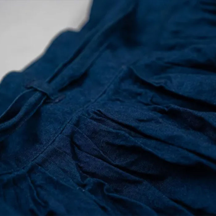 graphzero Farmers Skirt 5oz denim indigo, one-wash free size [La-FMST-0705] Okayama Kurashiki Kojima denim brand