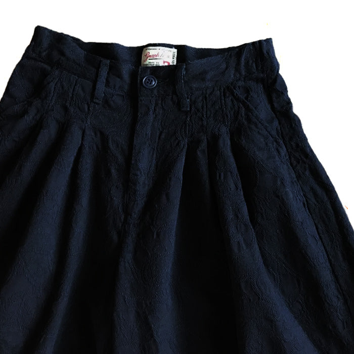 graphzero gaucho pants, light ounce denim, indigo, paisley [La-GPA-0504] Okayama, Kurashiki, Kojima, jeans, denim brand