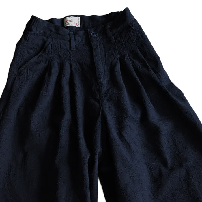 graphzero gaucho pants, light ounce denim, indigo, paisley [La-GPA-0504] Okayama, Kurashiki, Kojima, jeans, denim brand