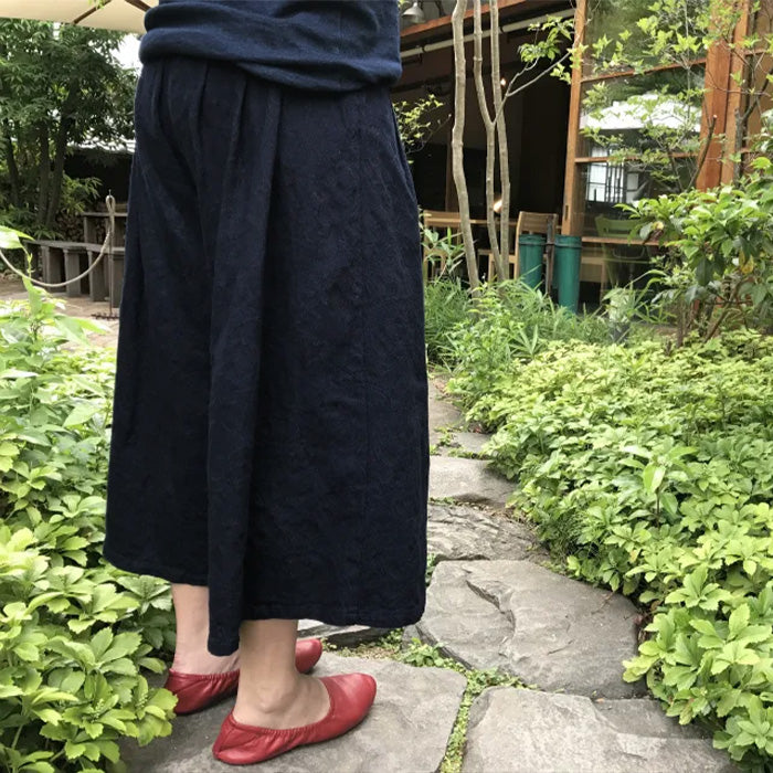 graphzero gaucho pants, light ounce denim, indigo, paisley [La-GPA-0504] Okayama, Kurashiki, Kojima, jeans, denim brand