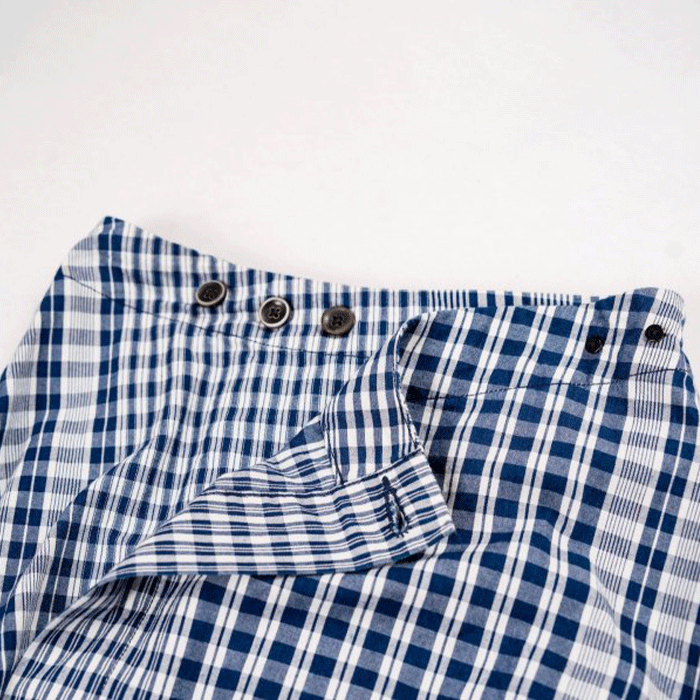 graphzero Irregular hem wrap skirt check [La-RPSK-0604CK]