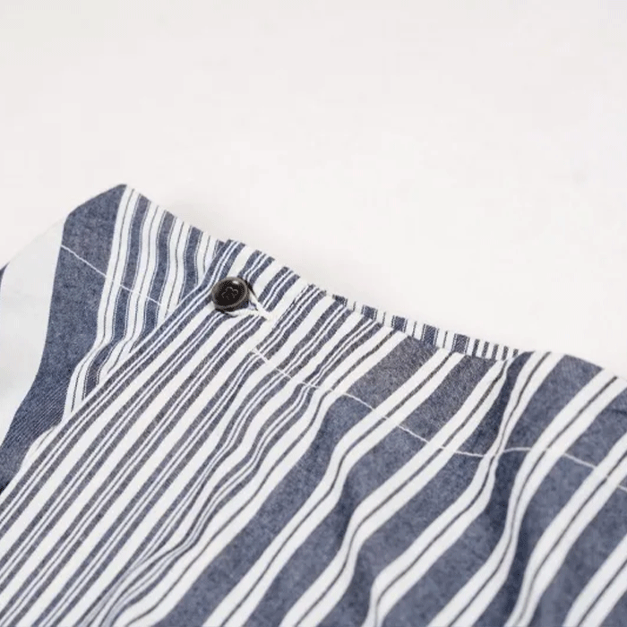 graphzero Irregular hem wrap skirt stripe [La-RPSK-0604ST]