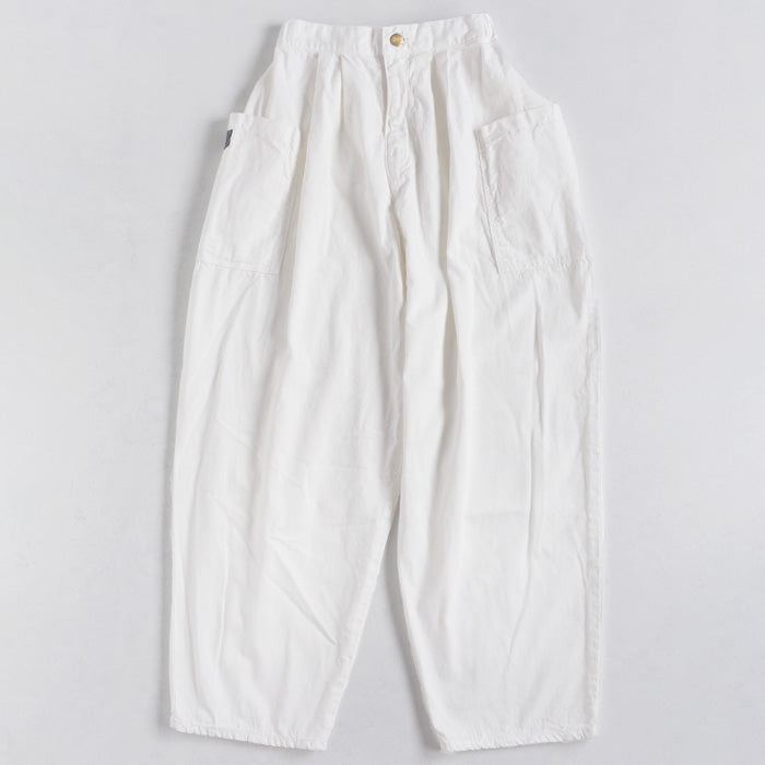 graphzero Tuck Gathered Pants White Men's Women's Unisex [La-TGPT-0503]