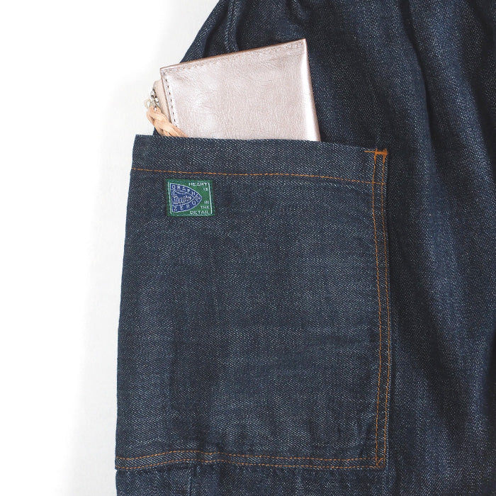 graphzero(グラフゼロ) タックギャザーパンツ インディゴ メンズ レディース 男女兼用 [La-TGPT-0503-ID]