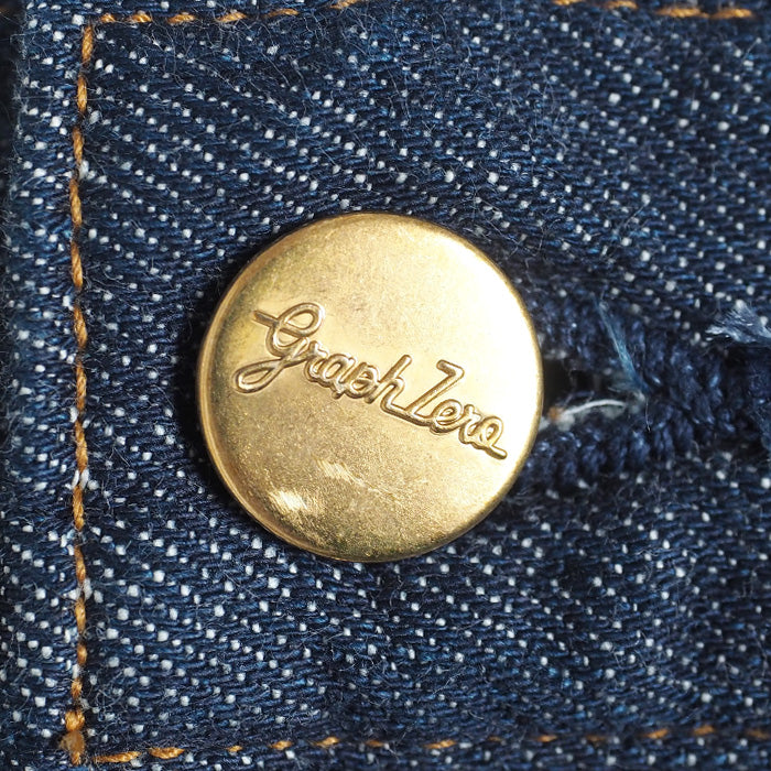 graphzero(グラフゼロ) タックギャザーパンツ インディゴ メンズ レディース 男女兼用 [La-TGPT-0503-ID]