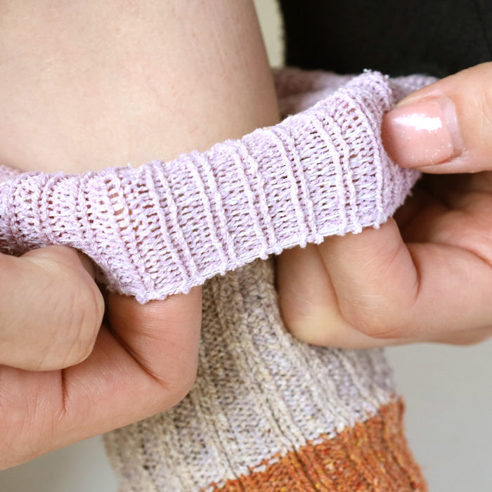 Hasegawa (Hasegawa) Hasegawa Shoten Tweedy Silk Socks for Women [LE1086] Crew Length 