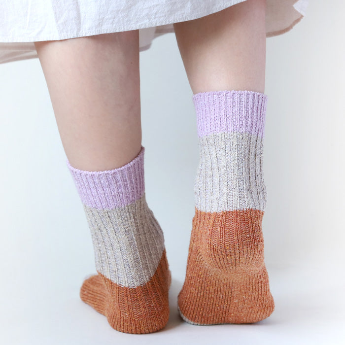 Hasegawa (Hasegawa) Hasegawa Shoten Tweedy Silk Socks for Women [LE1086] Crew Length 