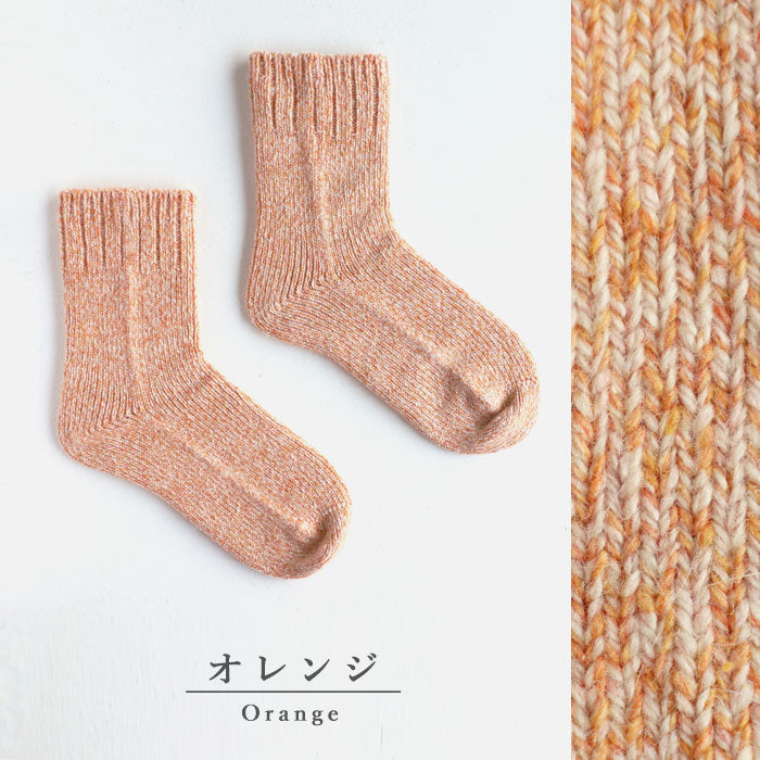 Hasegawa wool silk and angora low-gauge socks for men and women [LE1452] Hasegawa Shoten Ichinomiya City Aichi Prefecture Silk Brand