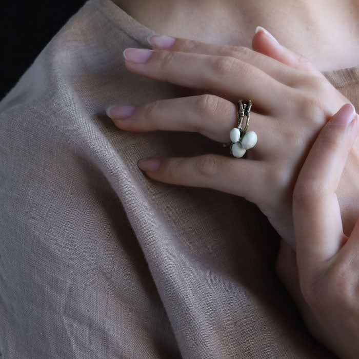 Lano Tallow Tree Brass Ring [LN-1287] by Tomoaki Hirano, Handmade Accessory Artist, Brand Ring 