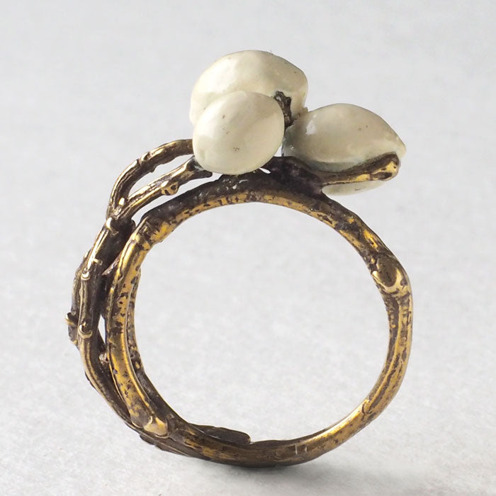 Lano Tallow Tree Brass Ring [LN-1287] by Tomoaki Hirano, Handmade Accessory Artist, Brand Ring 