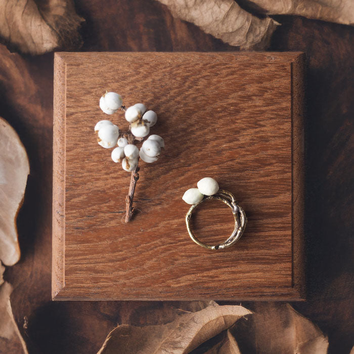 Lano Tallow Tree Brass Ring [LN-1287] by Tomoaki Hirano, Handmade Accessory Artist, Brand Ring 