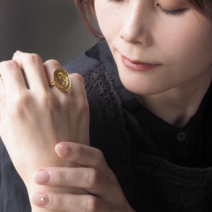 Lano Rim Plate Ring, Brass, [LN-1290] by Tomoaki Hirano, Handmade Accessory Artist, Brand Name Ring 