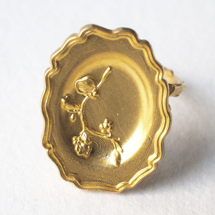 Lano Rim Plate Ring, Brass, [LN-1290] by Tomoaki Hirano, Handmade Accessory Artist, Brand Name Ring 