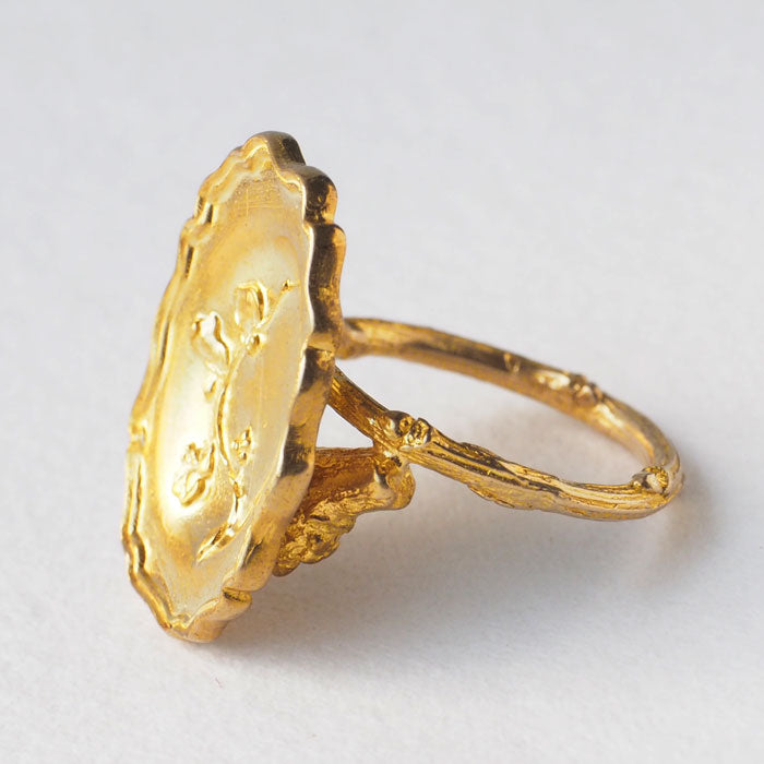 Lano Rim Plate Ring, Brass, [LN-1290] by Tomoaki Hirano, Handmade Accessory Artist, Brand Name Ring 