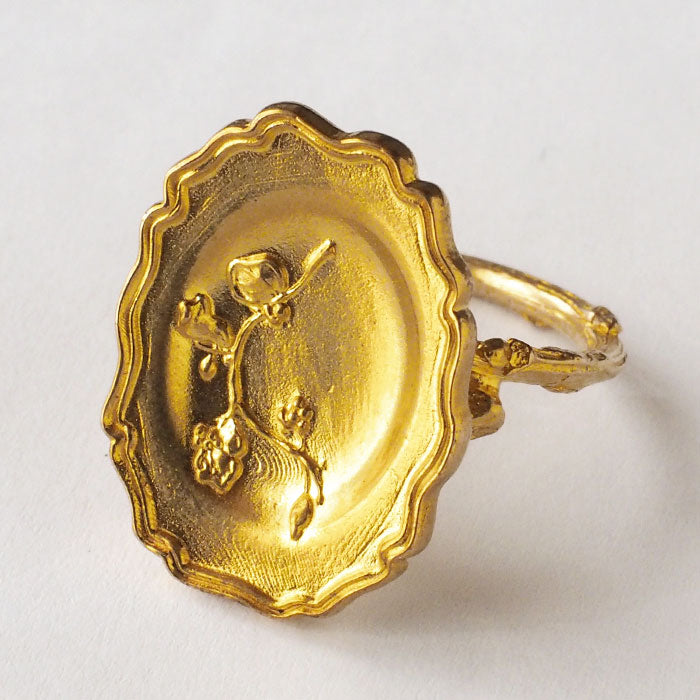 Lano Rim Plate Ring, Brass, [LN-1290] by Tomoaki Hirano, Handmade Accessory Artist, Brand Name Ring 