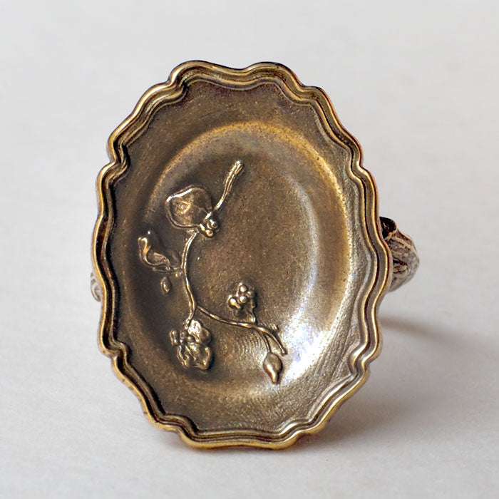 Lano(ラノ) リムプレートリング 真鍮 古美 [LN-1291]  平野朋晃 アクセサリー作家 ハンドメイド ブランド 指輪