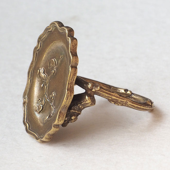 Lano(ラノ) リムプレートリング 真鍮 古美 [LN-1291]  平野朋晃 アクセサリー作家 ハンドメイド ブランド 指輪