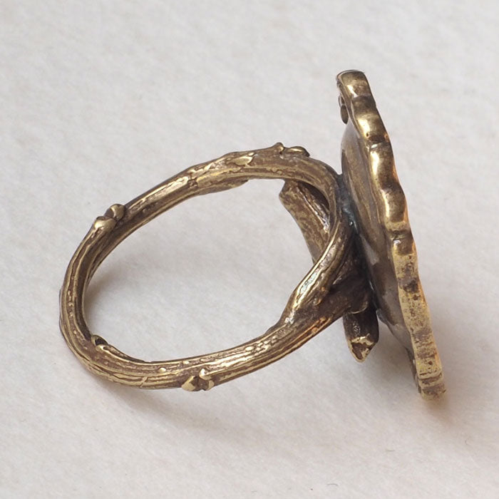 Lano(ラノ) リムプレートリング 真鍮 古美 [LN-1291]  平野朋晃 アクセサリー作家 ハンドメイド ブランド 指輪