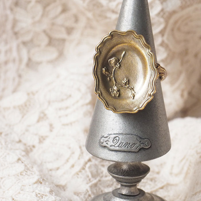 Lano(ラノ) リムプレートリング 真鍮 古美 [LN-1291]  平野朋晃 アクセサリー作家 ハンドメイド ブランド 指輪