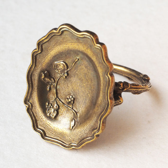 Lano(ラノ) リムプレートリング 真鍮 古美 [LN-1291]  平野朋晃 アクセサリー作家 ハンドメイド ブランド 指輪