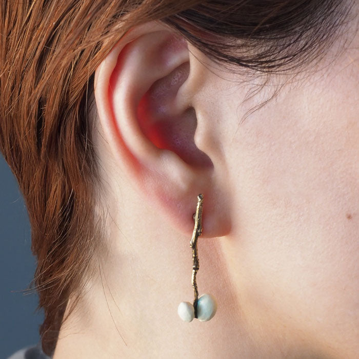 Lano(ラノ) ナンキンハゼ 真鍮 ピアス [LN-2233]  平野朋晃 アクセサリー作家 ハンドメイド ブランド 揺れる ナチュラル