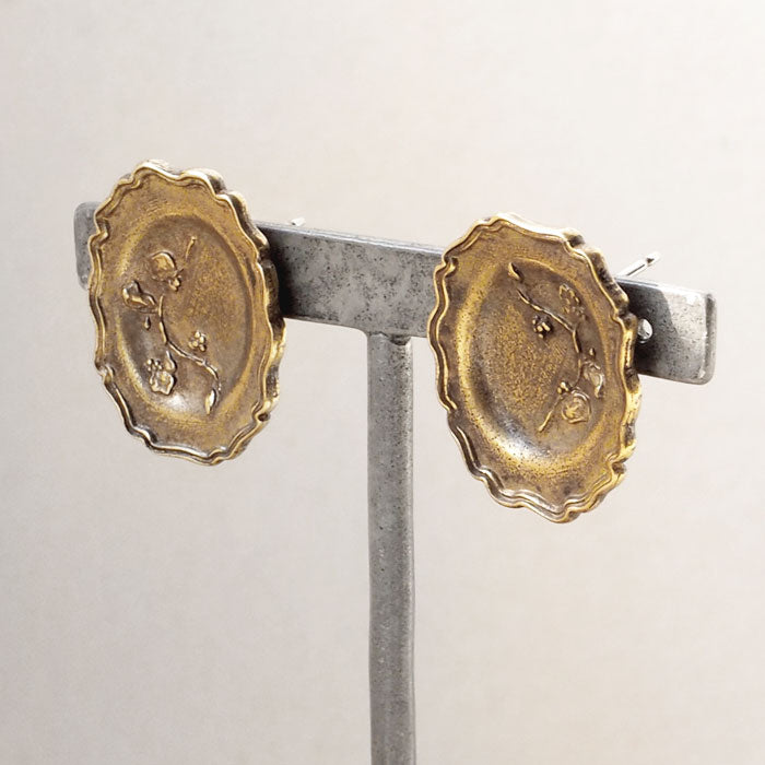 Lano(ラノ) リムプレート ピアス 真鍮 古美 [LN-2237] 平野朋晃