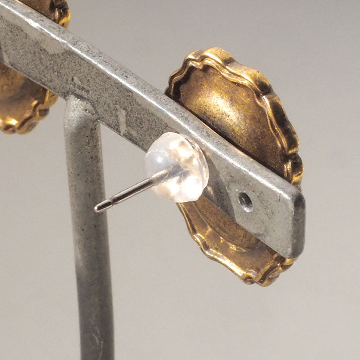 Lano(ラノ) リムプレート ピアス 真鍮 古美 [LN-2237]  平野朋晃 アクセサリー作家 ハンドメイド ブランド ジュエリー アンティーク調 レトロ