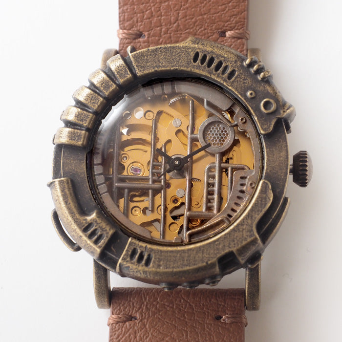 DEDEGUMO Handmade Watch Ladder Gold Automatic Movement Men's Women's [M33-1-GD] Kyoto Handmade Watch Brand