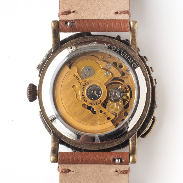 DEDEGUMO Handmade Watch Ladder Gold Automatic Movement Men's Women's [M33-1-GD] Kyoto Handmade Watch Brand