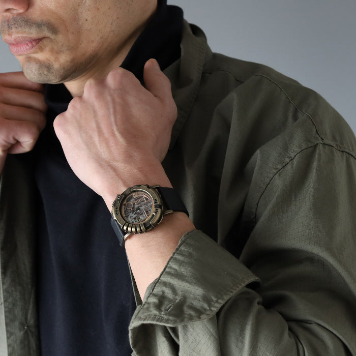 DEDEGUMO Handmade Watch Ladder Silver Automatic Men's Women's [M33-1-SV] Kyoto Handmade Watch Brand