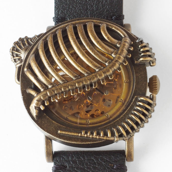 DEDEGUMO Handmade Watch Rib Gold Men's Women's [M33-2-GD] Kyoto Handmade Watch Brand 