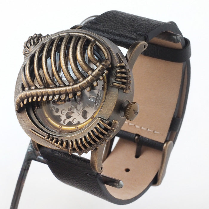 DEDEGUMO Handmade Watch Rib Silver Men's Women's [M33-2-SV] Kyoto Handmade Watch Brand 