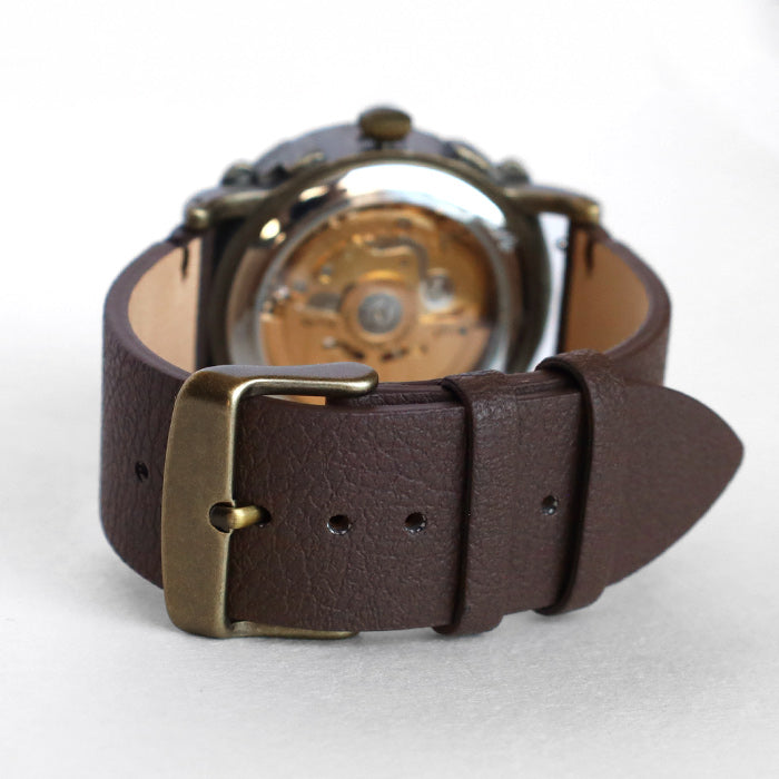 DEDEGUMO Handmade Watch Brass Tokei 3-2 Gold Men's Women's [M33-3-gd] Kyoto Kyoto Handmade Watch Brand 